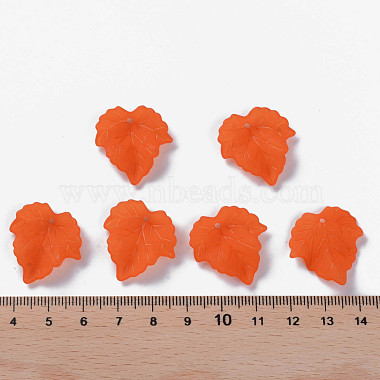 Autumn Theme Transparent Frosted Acrylic Pendants(PAF002Y-19)-6