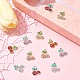 12 個 6 色のラックメッキ合金ペンダント(FIND-FS0003-11)-8