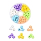 6 brins de perles en pâte polymère couleurs(CLAY-YW0001-18)-1