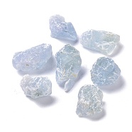 Rough Raw Natural Celestite/Celestine Beads, for Tumbling, Decoration, Polishing, Wire Wrapping, Wicca & Reiki Crystal Healing, No Hole/Undrilled, Nuggets, 17~26x14~18.5x9.5~14mm, about 15pcs/100g(G-C231-07)