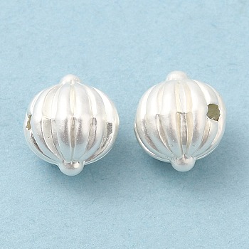 Alloy Beads, Cadmium Free & Nickel Free & Lead Free, Lantern, Matte Silver Color, 7.5x7x6.5mm, Hole: 1mm