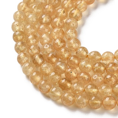 Natural Yellow Garnet Beads Strands(G-Z129-C01-6mm-03)-4