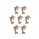 Rack Plating Brass Micro Pave Cubic Zirconia Pendants(KK-T060-45-RS)-1