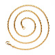 Vacuum Plating 304 Stainless Steel Cable Chain Necklace(NJEW-S420-004G)-2