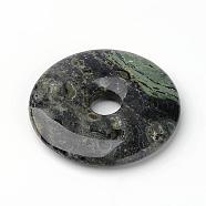 Natural Kambaba Jasper Pendants, Donut/Pi Disc, Donut Width: 16mm, 40x6mm, Hole: 8mm(G-K099-40mm)