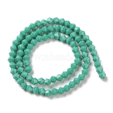 Opaque Solid Color Imitation Jade Glass Beads Strands(GLAA-F029-P4mm-07)-2