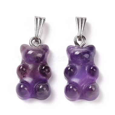 Natural Amethyst Pendants(G-G854-01P-07)-2