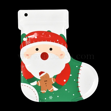 Christmas Theme Boots Plastic Gift Bags(ABAG-G008-01A)-2