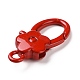 Spray Painted Alloy Lobster Claw Clasps(PALLOY-K257-08)-4