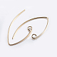 Brass Earring Hooks(KK-K197-60G)-1
