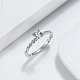 anillo de dedo de plata de ley 925 con baño de rodio(RJEW-C064-01E-P)-2
