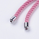 Nylon Twisted Cord Bracelet Making(MAK-F018-11P-RS)-4