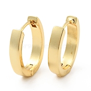 Brass Hinged Hoop Earrings for Women, Cadmium Free & Nickel Free & Lead Free, Real 18K Gold Plated, 19.5x17.5x4mm, Pin: 1mm(EJEW-G297-32G)