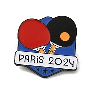 Enamel Pins, Black Zinc Alloy Brooches for Backpack Clothes, Crimson, 30x28x1.5mm(JEWB-Q043-01B)