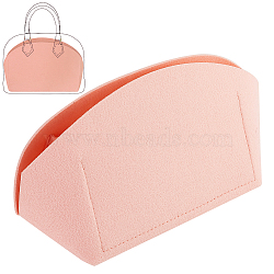 Felt Organizer Insert, Felt Bag Organizer, for Shell Bag, Salmon, 19x11x13.3cm(FIND-WH0127-36B)