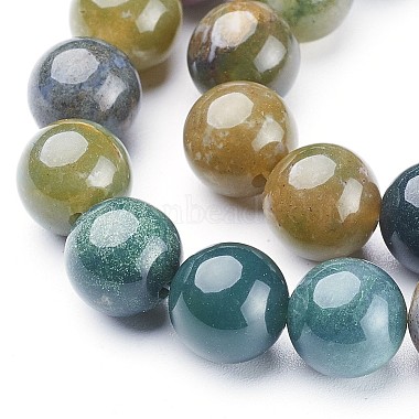 Natural Indian Agate Beads Strands(GSR10mmC002)-2