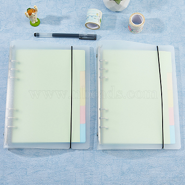 A5 6-Ring PP Plastic Loose Leaf Book Covers(AJEW-WH0419-66B)-7