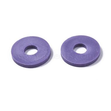 flache runde handgemachte Polymer Clay Perlen(CLAY-R067-10mm-03)-7
