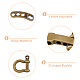 12Pcs Tibetan Style Alloy D-Ring Anchor Shackle Clasps(FIND-FH0008-01)-4