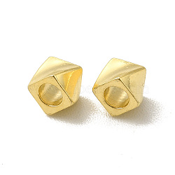 Brass Beads, Cadmium Free & Lead Free, Nuggets, Real 24K Gold Plated, 3x3.5x3.5mm, Hole: 2mm(KK-H442-14G)