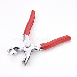 Press Button Snap Fastener Pliers, Grommet Eyelet Setter Pliers, Red, 12.5x12.6x1.5cm(TOOL-WH0083-01)