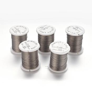 Tiger Tail Wire, Nylon-coated Stainless Steel, Gray, 0.45mm in diameter, about 32.8 Feet(10m)/roll