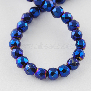 Non-magnetic Synthetic Hematite Beads Strands(G-Q890-8mm-7)-2