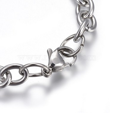 304 bracelets de charme d'acier inoxydable(BJEW-L637-20-P)-4
