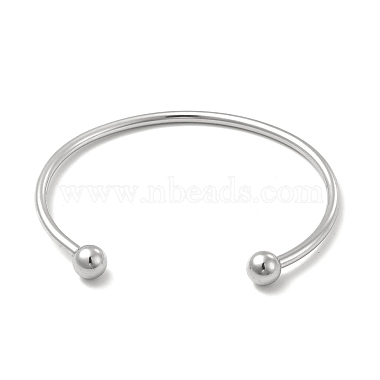 Classic 201 Stainless Steel Cuff Bangles for Women(BJEW-P289-01P)-3
