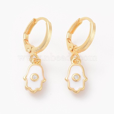 Brass Hoop Earrings(EJEW-I230-03G)-2
