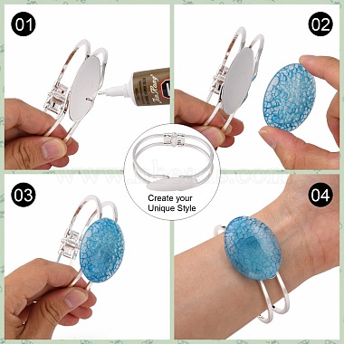 Accessoire de bricolage de bracelet en laiton(X-KK-G315-01S)-3