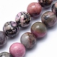 Natural Rhodonite Beads Strands(X-G-G717-6mm)-1