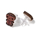 Christmas Theme Wood Stud Earrings(EJEW-U016-06P-01)-3