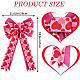 lazos de poliéster con estampado de corazones(DIY-WH0308-381A)-2