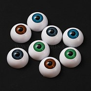 Craft Eyes, Acrylic Outside and Resin Filling Inside, for Doll Making, Half Round, Mixed Color, 26x14mm, 8pcs/set(FIND-WH0044-21)