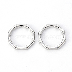 Non-Tarnish 304 Stainless Steel Linking Rings, Octagon Ring, Stainless Steel Color, 20.5x19.5x2.5mm, Inner Diameter: 15mm(X-STAS-T052-23A-P)