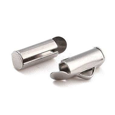 Non-Tarnish 304 Stainless Steel Slide On End Clasp Tubes(STAS-C044-07B-P)-4