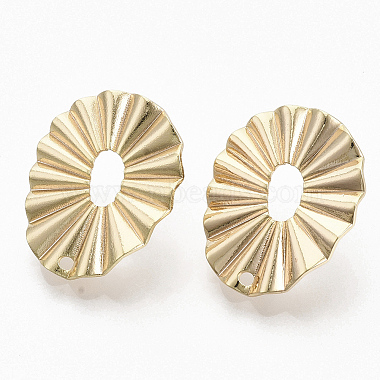 Brass Stud Earring Findings(X-KK-T056-15G-NF)-3