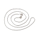 модные колье-цепочки унисекс из стерлингового серебра с родиевым покрытием 925(STER-M034-B-19)-5