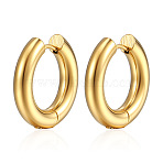 304 Stainless Steel Huggie Hoop Earrings, Golden, 20x4mm(X-PW-WG92571-27)