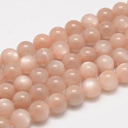 Natural Sunstone Round Beads Strands, 6mm, Hole: 1mm, about 65pcs/strand, 15.7 inch(G-O017-6mm-11)