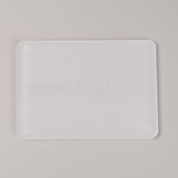 Acrylic Board, Flat Rectangle, Clear, 128x177x4.5mm(TACR-WH0010-01A)