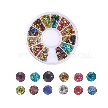 3mm Mixed Color Diamond Resin Cabochons