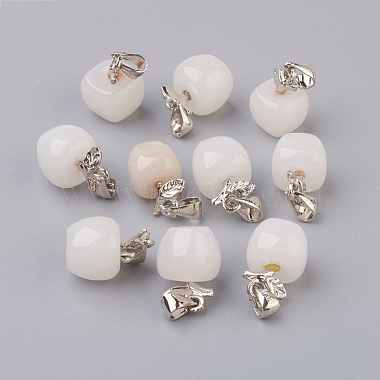 Platinum Fruit White Jade Charms