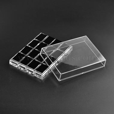 Boîtes parallélépipédiques d'affichage d'anneau en verre organique(RDIS-N015-03)-3