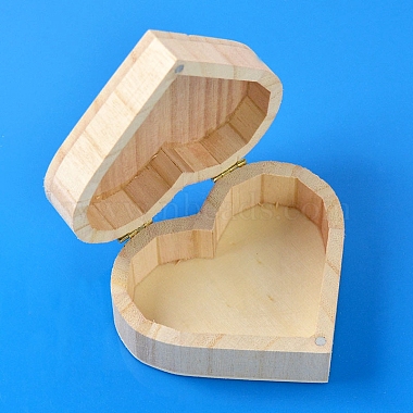 Valentine's Day Theme Wooden Ring Storage Box(VALE-PW0003-04)-2