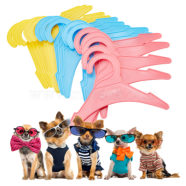 Delorigin 18Stk. 3 Farben Kleiderbügel aus Kunststoff für Hunde und Katzen(AJEW-DR0001-10)-4