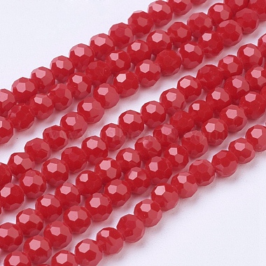 Faceted(32 Facets) Glass Beads Strands(EGLA-J042-4mm-25)-2