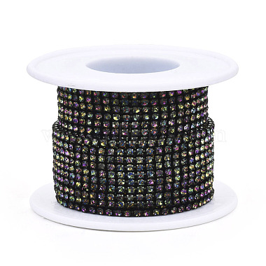 Électrophorèse fer strass strass chaînes(CHC-Q009-SS8.5-B10)-3