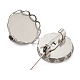 304 Stainless Steel Brooch Base Settings(FIND-D035-03A-P)-2